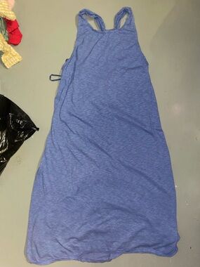 Alice + Olivia Heathered Blue Swim Sarong Cover-Up Like Strechy Dress Size Small